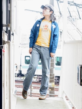 「BEAMS BOY（ビームスボーイ）のアイテム（ブーツ）」を使った、s uchidaさん（メンズ・173cm）の夏コーディネート