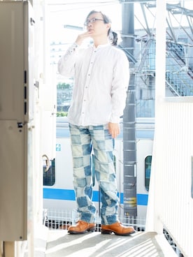 「パッチワークパンツ」｜s uchidaさん（メンズ・173cm）の春コーディネート