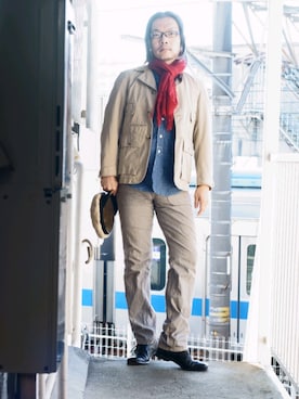 「SILVANO MAZZA（シルバノマッツァ）のアイテム」を使った、s uchidaさん（メンズ・173cm）の冬コーディネート