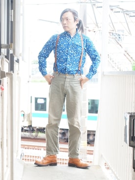 「BLUTENBLATT（ブリューテンブラット）のアイテム」を使った、s uchidaさん（メンズ・173cm）の夏コーディネート