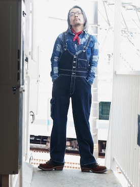 「ごきげんウィーク」｜「アイテム（ブーツ）」を使った、s uchidaさん（メンズ・173cm）の春コーディネート