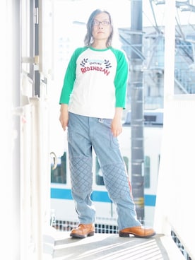 「BLUTENBLATT（ブリューテンブラット）のアイテム」を使った、s uchidaさん（メンズ・173cm）の夏コーディネート