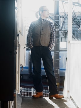 「BLUTENBLATT（ブリューテンブラット）のアイテム」を使った、s uchidaさん（メンズ・173cm）の春コーディネート