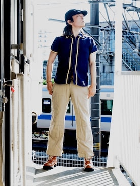 「BLUTENBLATT（ブリューテンブラット）のアイテム」を使った、s uchidaさん（メンズ・173cm）の夏コーディネート