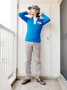 「45R（フォーティファイブアール）のアイテム（キャップ）」を使った、s uchidaさん（メンズ・173cm）の夏コーディネート