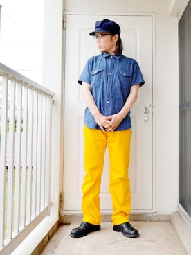 「STUDIO D’ARTISAN（ステュディオダルチザン）のアイテム」を使った、s uchidaさん（メンズ・173cm）の夏コーディネート
