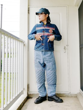 「TROPHY CLOTHING（トロフィークロージング）のアイテム」を使った、s uchidaさん（メンズ・173cm）の春コーディネート