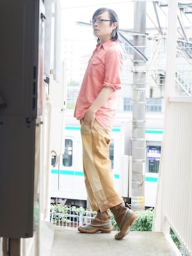 「BEAMS BOY（ビームスボーイ）のアイテム（ブーツ）」を使った、s uchidaさん（メンズ・173cm）の秋コーディネート