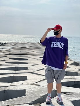 「wisdom（ウィズダム）のアイテム」を使った、黃金剛さん（メンズ・173cm）の夏コーディネート