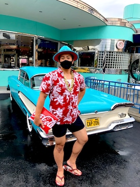 「UNKNOWN.（アンノウン）のアイテム（帽子）」を使った、Yuujirou Ishiharaさん（メンズ・176cm）の秋コーディネート