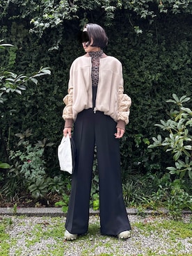 「アイテム（オールインワン・サロペット）」を使った、HANAKO さん（レディース・167cm）の秋コーディネート