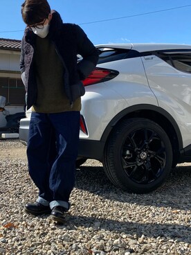 「Antgauge（アントゲージ）のアイテム（ジャケット/アウター）」を使った、Ma-chanさん（レディース・157cm）の冬コーディネート