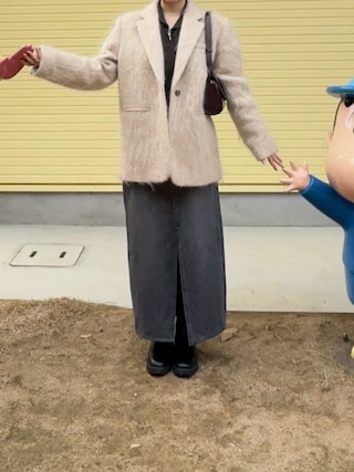 Noble（ノーブル）の「【NOBLE×L'AUBE BLANC】モヘアMIXシャギー