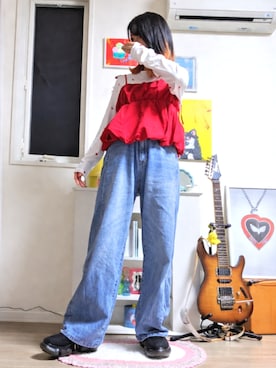 「classicalelf（クラシカルエルフ）のアイテム（パンツ）」を使った、YMさん（レディース・158cm）の春コーディネート