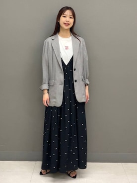 A part byのノーカラージャケットを使った人気ファッション