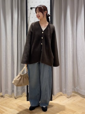 「アイテム（バレエシューズ）」を使った、mio🍑さん（レディース・160cm・20代）の秋コーディネート