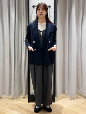 「アイテム（バレエシューズ）」を使った、mio🍑さん（レディース・160cm・20代）の秋コーディネート