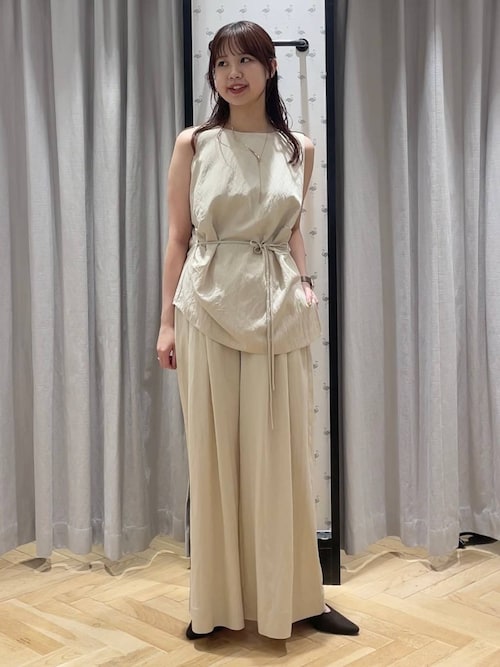 セール】サイドタックノースリセットアップ（パンツドレス）｜A