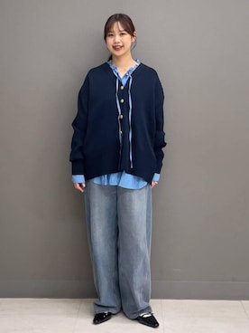 mio🍑さん（レディース・160cm）の冬コーディネート