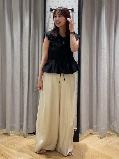 インフルエンサーyuiさんコラボ】YUノースリーブブラウス