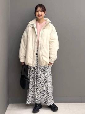 mio🍑さん（レディース・160cm）の冬コーディネート