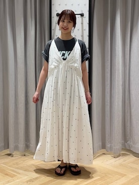 「A part by（アパートバイ）のアイテム（ワンピース/ドレス）」を使った、mio🍑さん（レディース・160cm）の夏コーディネート