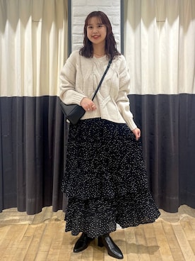 mio🍑さん（レディース・160cm）の冬コーディネート