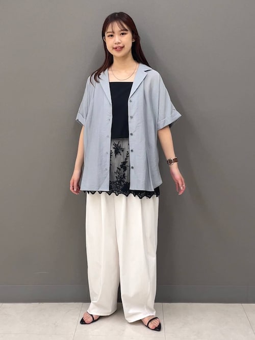 【新品タグ付き】レースキャミチュニック アパートバイ Apart by A part by（アパートバイ） キャミソール 「追加3」レースキャミ