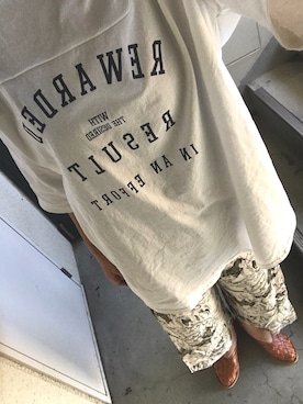 「CHAMULA（チャムラ）のアイテム」を使った、カメ吉さん（レディース・167cm）の秋コーディネート