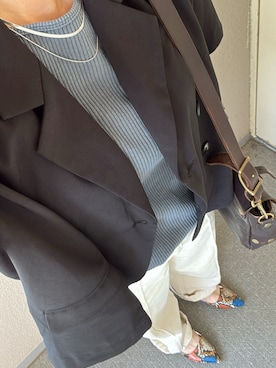 「アイテム（テーラードジャケット）」を使った、カメ吉さん（レディース・167cm・40代）の冬コーディネート