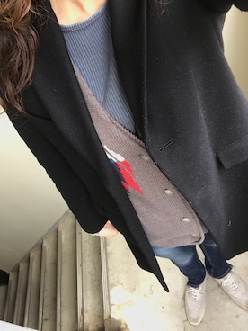 「アイテム（チェスターコート）」を使った、カメ吉さん（レディース・167cm・40代）の秋コーディネート