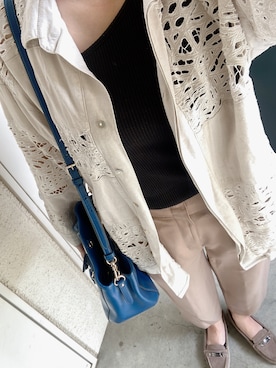 「ZURI（ズリ）のアイテム」を使った、カメ吉さん（レディース・167cm）の春コーディネート