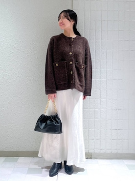 「A part by（アパートバイ）のアイテム（ショルダーバッグ）」を使った、keinaさん（レディース・160cm）の冬コーディネート