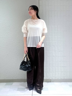 「アイテム（バレッタ/ヘアクリップ）」を使った、keinaさん（レディース・160cm）の夏コーディネート