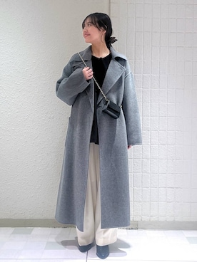 「アイテム（シュシュ、ブラウン系）」を使った、keinaさん（レディース・160cm）の秋コーディネート