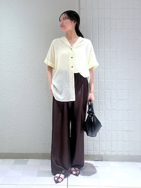 「アイテム（バレッタ/ヘアクリップ）」を使った、keinaさん（レディース・160cm）の夏コーディネート
