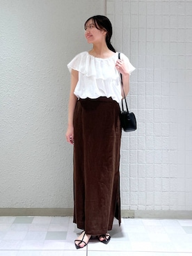 「アイテム（ヘアアクセサリー）」を使った、keinaさん（レディース・160cm）の夏コーディネート
