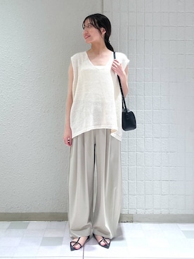「アイテム（バレッタ/ヘアクリップ）」を使った、keinaさん（レディース・160cm）の夏コーディネート