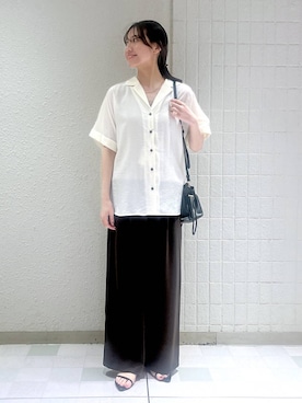 「A part by（アパートバイ）のステンレス_スネークネックレス≪追加9≫（ネックレス）」を使った、keinaさん（レディース・160cm）の夏コーディネート