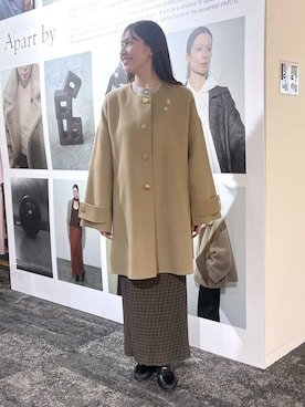 「A part by（アパートバイ）のプリーツイージータイトスカート2≪追加4≫（スカート）」を使った、keinaさん（レディース・160cm）の夏コーディネート