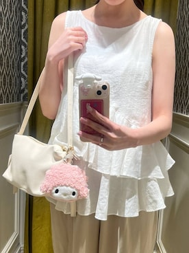 「エコバッグ」｜keinaさん（レディース・160cm）の夏コーディネート