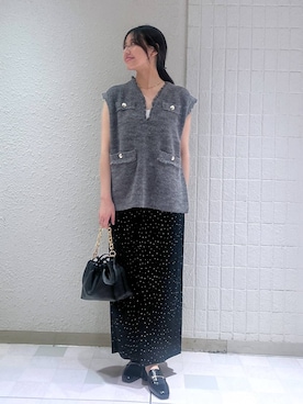 「アイテム（バレッタ/ヘアクリップ）」を使った、keinaさん（レディース・160cm）の秋コーディネート