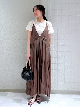 「アイテム（バレッタ/ヘアクリップ）」を使った、keinaさん（レディース・160cm）の夏コーディネート