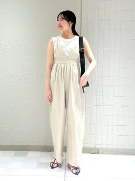 「A part by（アパートバイ）のアイテム（オールインワン・サロペット）」を使った、keinaさん（レディース・160cm）の夏コーディネート