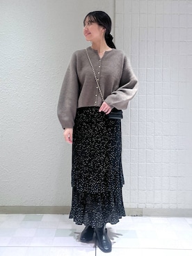 「A part by（アパートバイ）のアイテム（ネックレス）」を使った、keinaさん（レディース・160cm）の秋コーディネート