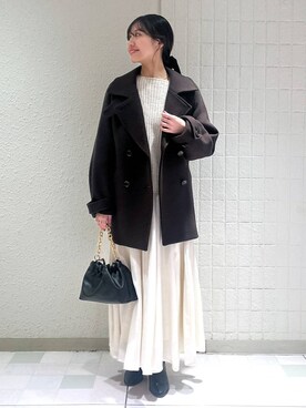 「A part by（アパートバイ）のアイテム（ショルダーバッグ）」を使った、keinaさん（レディース・160cm）の冬コーディネート