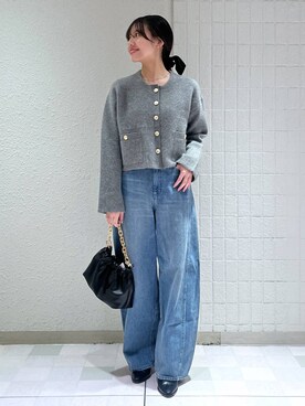 「A part by（アパートバイ）のアイテム（デニムパンツ）」を使った、keinaさん（レディース・160cm）の秋コーディネート