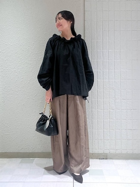「アイテム（バレッタ/ヘアクリップ）」を使った、keinaさん（レディース・160cm）の秋コーディネート