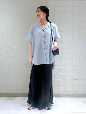 「アイテム（バレッタ/ヘアクリップ）」を使った、keinaさん（レディース・160cm）の夏コーディネート