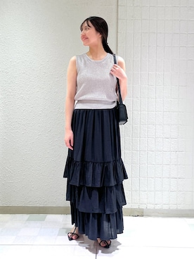 「A part by（アパートバイ）のスクエアミニショルダー（ショルダーバッグ）」を使った、keinaさん（レディース・160cm）の秋コーディネート